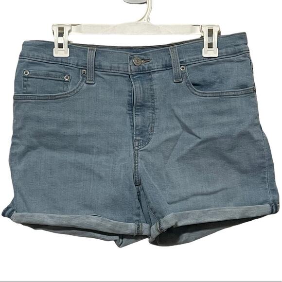 Levi's Mid Length Light‎ Wash Denim Shorts - Picture 1 of 4